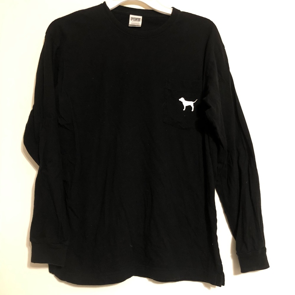 VS PINK Oversized Long Sleeve Graphic Tee
